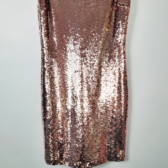BB Dakota Garland Dress Mini Sequin Cocktail Pink Sheath Sleeveless Revolve NWT - Picture 5 of 12